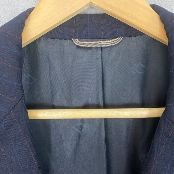 Christian Dior Monsieur Pure Virgin Wool Blazer 40R Blue Suit Jacket Sport Coat - Picture 9 of 16